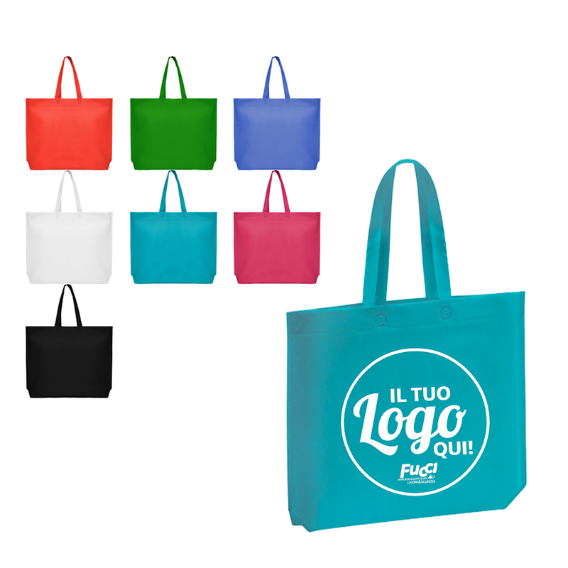 Carica immagine in Galleria Viewer, Vendita Multipla Shopper Stamina SEA 7504 in TNT con Stampa Inclusa da 50 Pezzi
