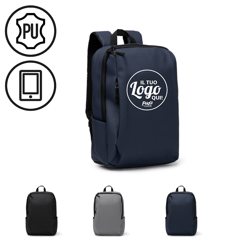 Carica immagine in Galleria Viewer, Zaino Stamina SIOX 1869 in Pelle PU Soft Touch 8L con stampa inclusa
