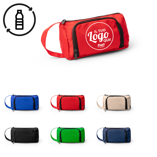 Beauty Case Stamina TAPIRO 2074 in RPET con stampa anteriore inclusa