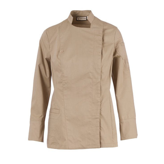 Giacca chef donna manica lunga doppio petto mesh traspirante Donna Personalizzabile Payper Starred Mesh Lady