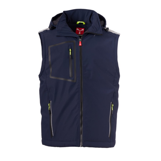 Giacca e Gilet Softshell 2in1 Imbottita 140g da Uomo Lavoro Payper Stream 2in1 Lite Pad Personalizzabile