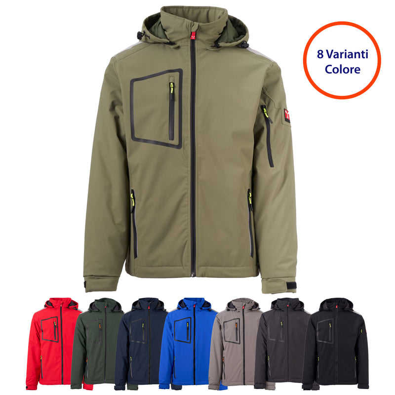 Carica immagine in Galleria Viewer, Giacca Softshell Imbottita Impermeabile Lavoro Payper Stream Lite Pad Personalizzabile
