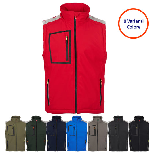 Gilet Softshell Imbottito da Lavoro Uomo Payper Stream Vest Pad Personalizzabile