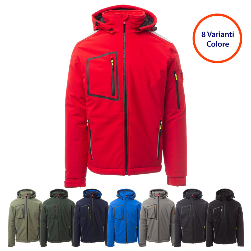 Carica immagine in Galleria Viewer, Giubbotto Giacca Uomo Imbottito Soft Shell Invernale da lavoro Payper Stream Pad Personalizzabile
