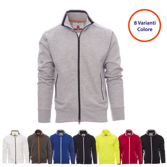 Felpa da Uomo Zip Intera con Tasche in Cotone Garzata 300 gr Payper Sydney