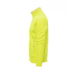 Felpa da Uomo TAGLIA-M Zip Intera con Tasche in Cotone Garzata 300 gr Payper Sydney Giallo Fluo Outlet