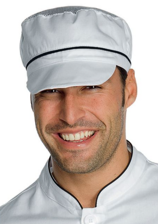 Cappello Charly Unisex Isacco Con Rete e Visiera - Cucina e Alimentare