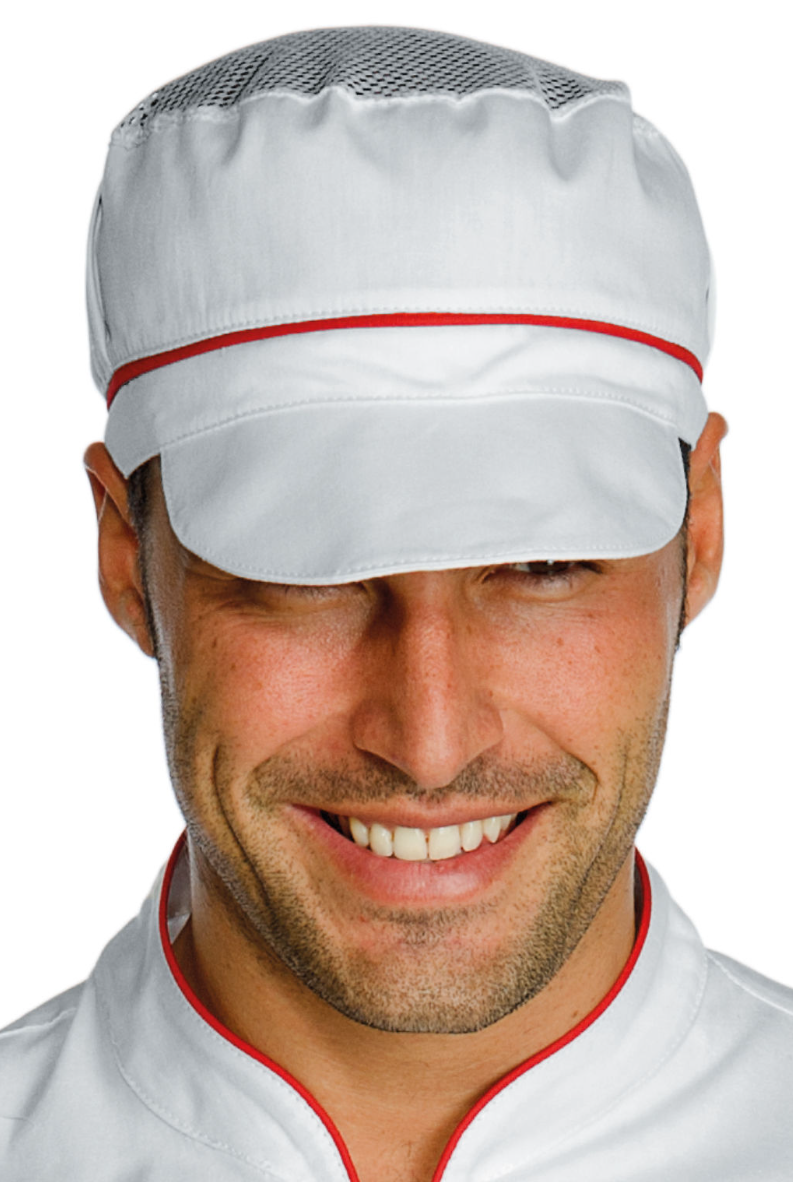 Carica immagine in Galleria Viewer, Cappello Charly Unisex Isacco Con Rete e Visiera - Cucina e Alimentare
