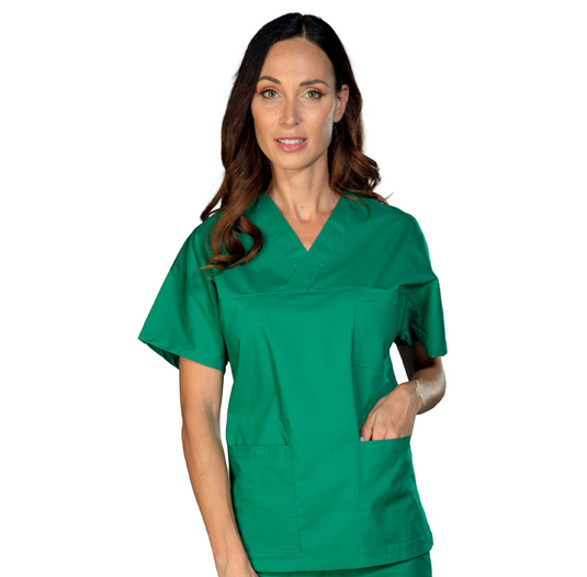 Casacca Unisex Collo a V Isacco Mezza Manica - Sanitaria