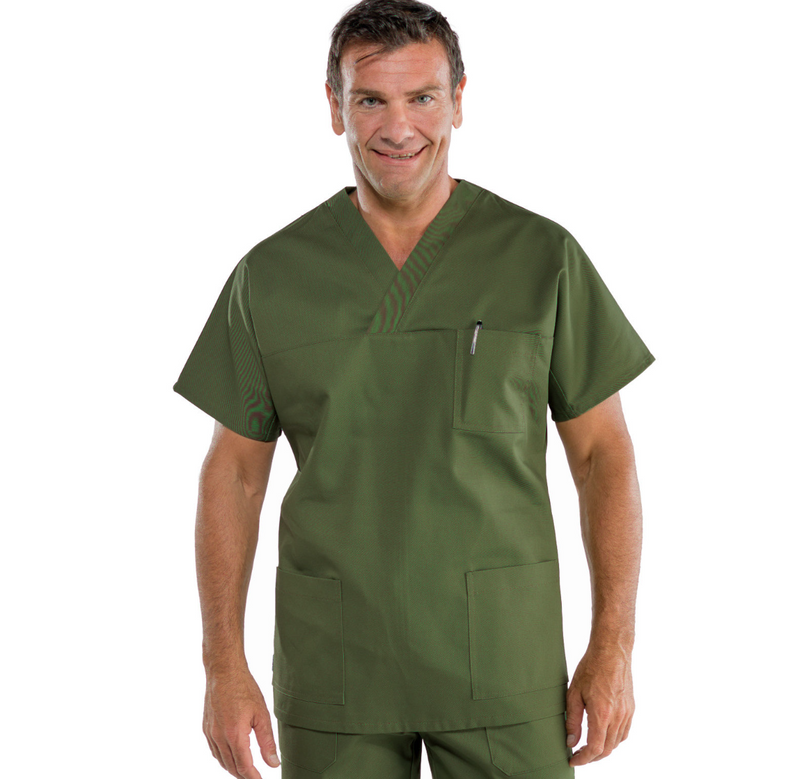 Carica immagine in Galleria Viewer, Casacca Unisex Collo a V Isacco Mezza Manica - Sanitaria
