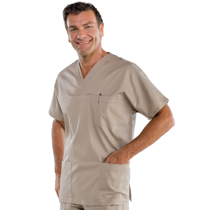 Carica immagine in Galleria Viewer, Casacca Unisex Collo a V Isacco Mezza Manica - Sanitaria
