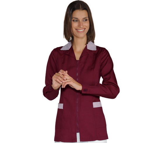 Casacca Donna Barcellona Isacco Manica Lunga con Zip - Estetica e Sanitaria