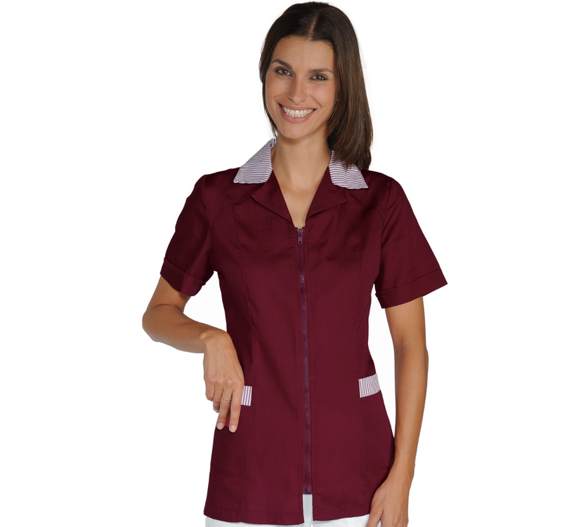 Carica immagine in Galleria Viewer, Casacca Donna Barcellona Isacco Mezza Manica con Zip - Estetica e Sanitaria
