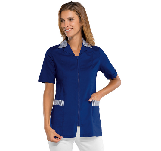 Casacca Donna Barcellona Isacco Mezza Manica con Zip - Estetica e Sanitaria