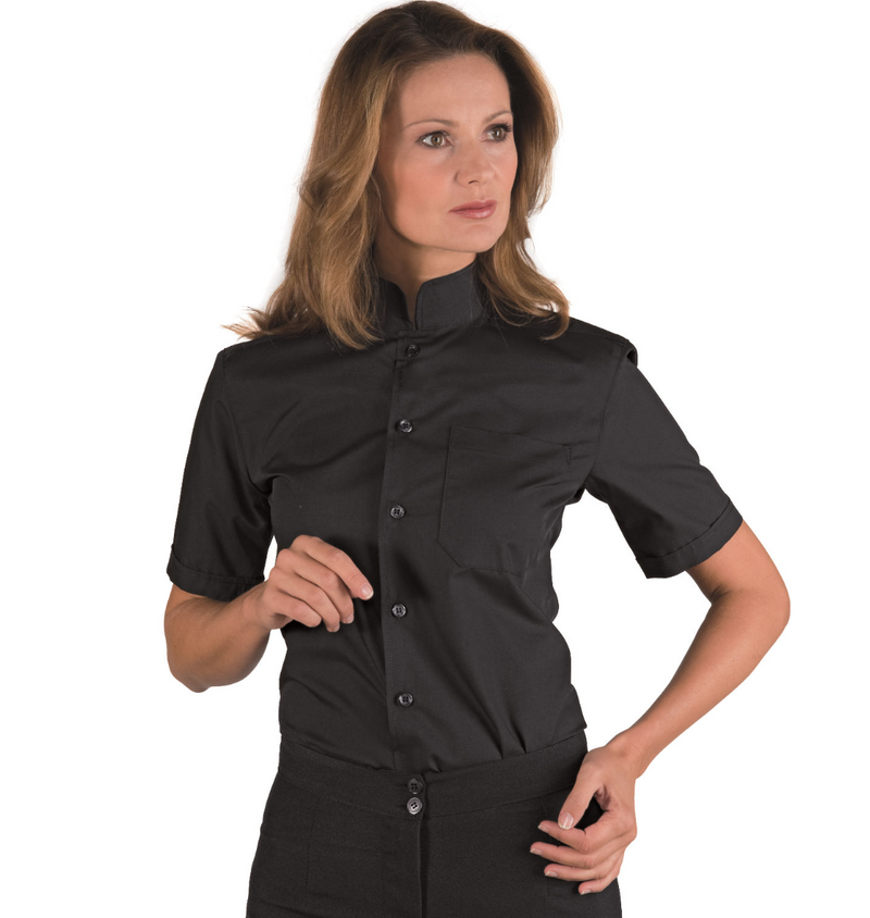Carica immagine in Galleria Viewer, Camicia Unisex Dublino Isacco Mezza Manica Colletto Coreano
