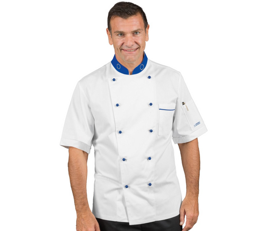 Giacca Cuoco Profilata Unisex Isacco Mezza Manica