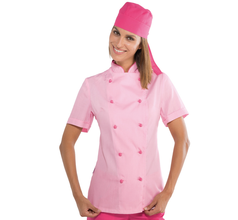 Carica immagine in Galleria Viewer, Giacca Chef Lady Isacco Mezza Manica con Bottoni Antipanico
