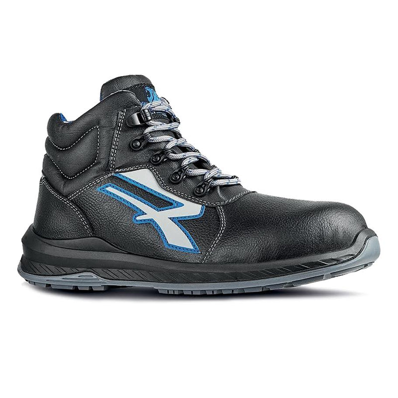 Carica immagine in Galleria Viewer, Scarpe antinfortunistiche alte pelle Vibram resistenti S3 HRO CI metal free U-Power Tenerife
