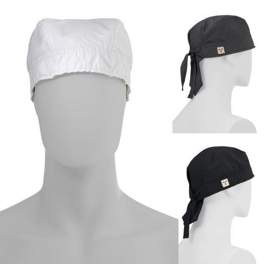 Bandana chef traspirante con lacci e copertura capelli Unisex Taglia Unica Personalizzabile Payper Thyme