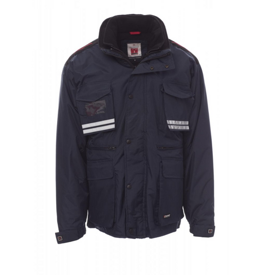Parka Uomo 4in1 Multitasche Bande Riflettenti con Tasche Lock System Payper Tornado Plus