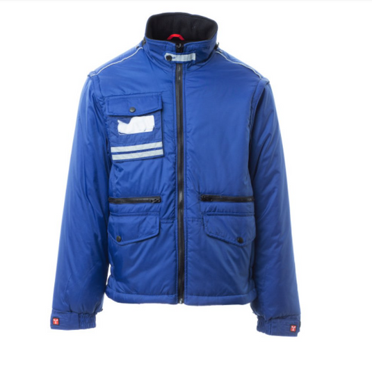 Parka Uomo 4in1 Multitasche Bande Riflettenti con Tasche Lock System Payper Tornado Plus