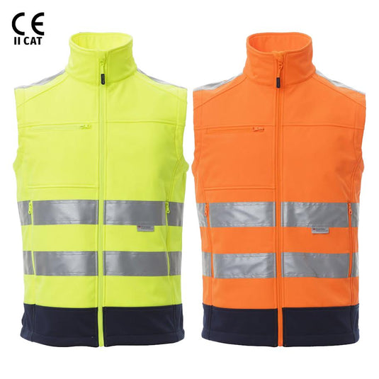 Gilet da lavoro Alta Visibilità Impermeabile Personalizzabile Payper Traffic
