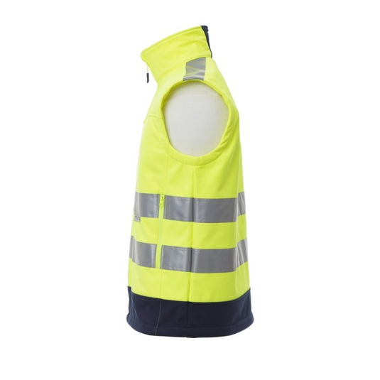 Gilet da lavoro TAGLIA-L Alta Visibilità Payper Traffic Giallo Fluo/Blu Navy Outlet