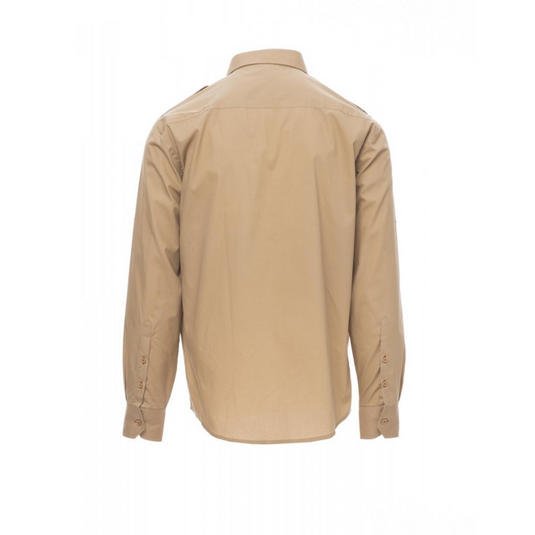 Camicia TAGLIA-XL Safari Easy Care 100% Cotone Payper Trophy Warm Brown Outlet