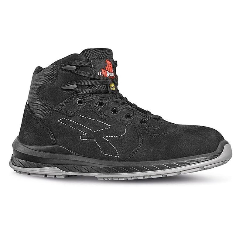 Carica immagine in Galleria Viewer, Scarpe antinfortunistiche alte S3S ESD nabuk metal free U-Power Tweed
