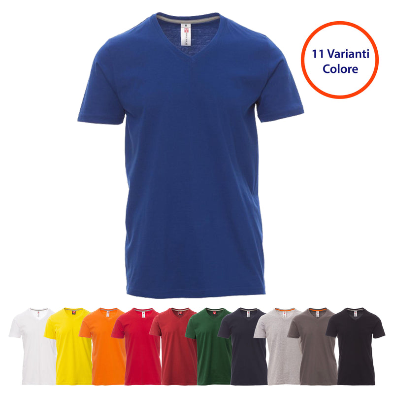 Carica immagine in Galleria Viewer, T-shirt Manica Corta Collo a V Casual Payper V-Neck
