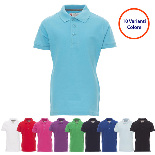 Polo Bambino Manica Corta in Cotone Piqué Payper Venice Kids
