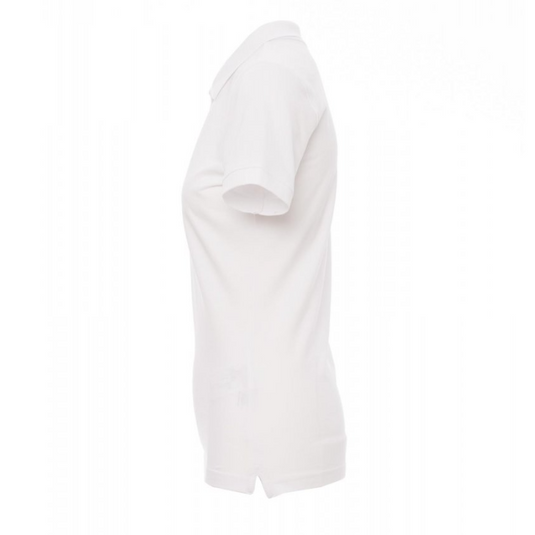 Polo Donna TAGLIA-S Sfiancata Manica Corta in Cotone Piquet Melange Payper Venice Lady Bianco Outlet