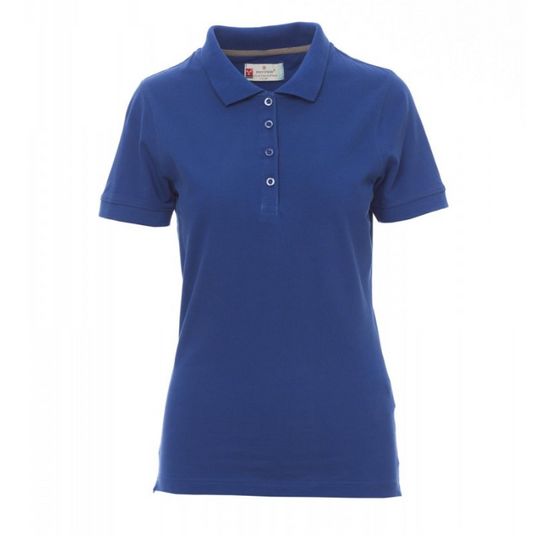 Polo Donna TAGLIA-L Sfiancata Manica Corta in Cotone Piquet Melange Payper Venice Lady Blu Royal Outlet
