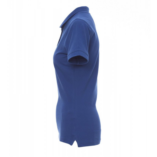 Polo Donna TAGLIA-L Sfiancata Manica Corta in Cotone Piquet Melange Payper Venice Lady Blu Royal Outlet