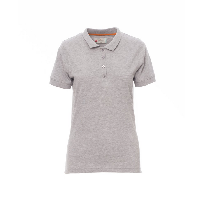 Carica immagine in Galleria Viewer, Polo Donna TAGLIA-S Sfiancata Manica Corta in Cotone Piquet Melange Payper Venice Lady Grigio Melange Outlet
