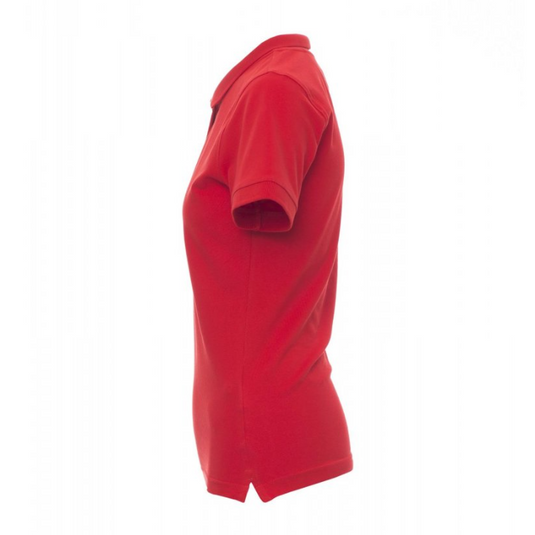 Polo Donna TAGLIA-M Sfiancata Manica Corta in Cotone Piquet Melange Payper Venice Lady Rosso Outlet