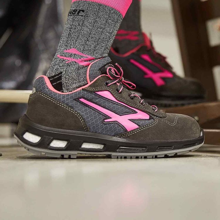 Carica immagine in Galleria Viewer, Scarpe antinfortunistiche basse donna leggere traspiranti S1PS U-Power Verok
