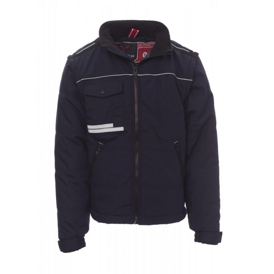 Giubbotto 2in1 Uomo con Maniche Staccabili Imbottito Invernale con Cappuccio Multitasche Payper Warm 2.0
