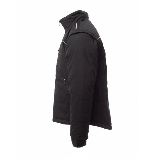 Giubbotto 2in1 TAGLIA-XL con Maniche Staccabili Imbottito Invernale Cappuccio Payper Warm 2.0 Nero Outlet