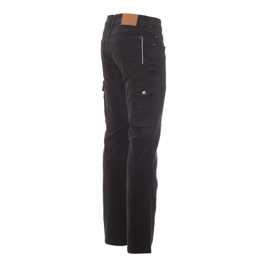 Pantaloni Jeans Multitasche da lavoro Denim Stretch Elasticizzati Uomo Payper West