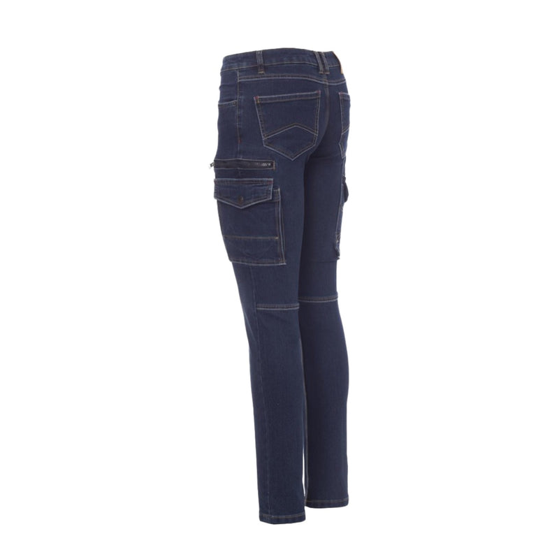Carica immagine in Galleria Viewer, Pantaloni Donna TAGLIA-44 Jeans Stretch Multitasche Workwear Payper West Lady Blu Denim Outlet
