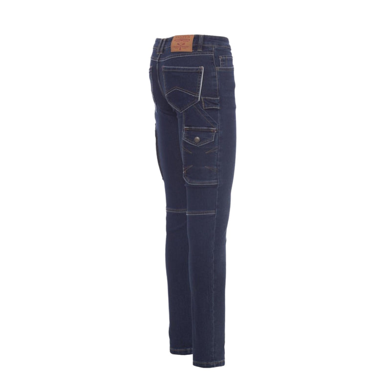 Carica immagine in Galleria Viewer, Pantaloni Donna TAGLIA-44 Jeans Stretch Multitasche Workwear Payper West Lady Blu Denim Outlet
