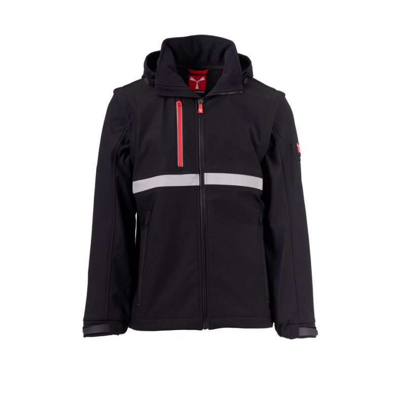 Carica immagine in Galleria Viewer, Giacca e Gilet Softshell Lavoro Impermeabile Antivento Stretch 4 Stagioni Payper Wise 2in1
