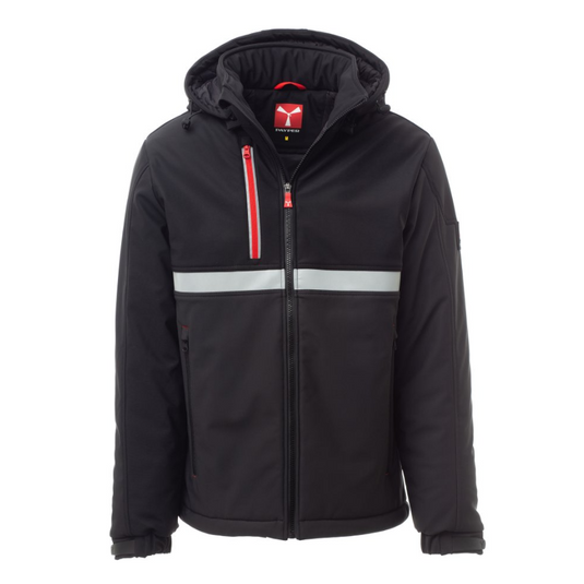 Giubbotto Imbottito Uomo Invernale Soft Shell con Cappuccio Removibile Payper Wise Pad