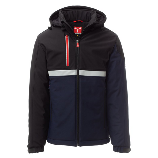 Giubbotto Imbottito Uomo Invernale Soft Shell con Cappuccio Removibile Payper Wise Pad
