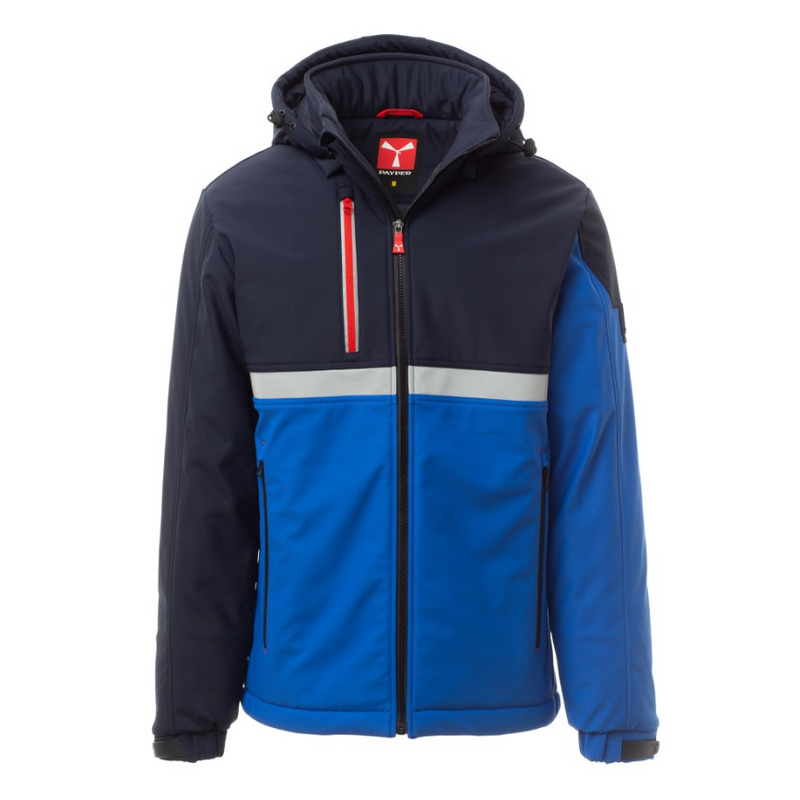 Carica immagine in Galleria Viewer, Giubbotto Imbottito Uomo Invernale Soft Shell con Cappuccio Removibile Payper Wise Pad
