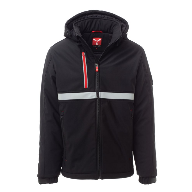 Carica immagine in Galleria Viewer, Giubbotto Imbottito Uomo Invernale Soft Shell con Cappuccio Removibile Payper Wise Pad
