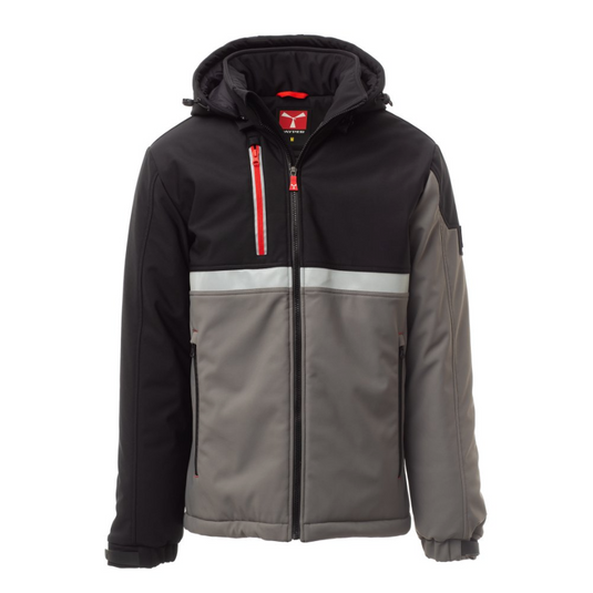 Giubbotto Imbottito Uomo Invernale Soft Shell con Cappuccio Removibile Payper Wise Pad