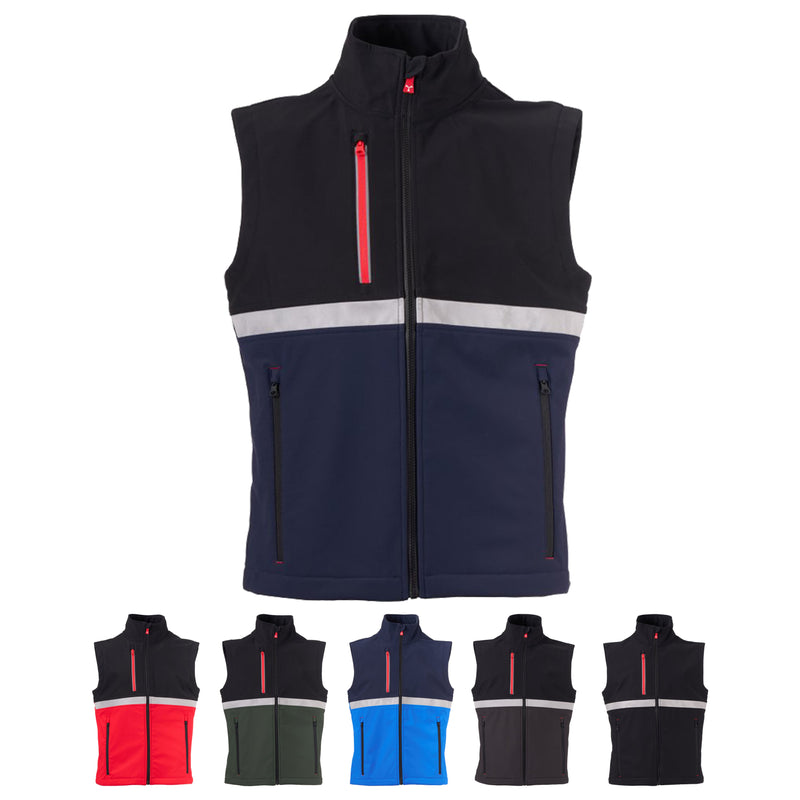 Carica immagine in Galleria Viewer, Gilet Softshell Lavoro da Uomo con 3 Strati Stretch Payper Wise Vest Personalizzabile
