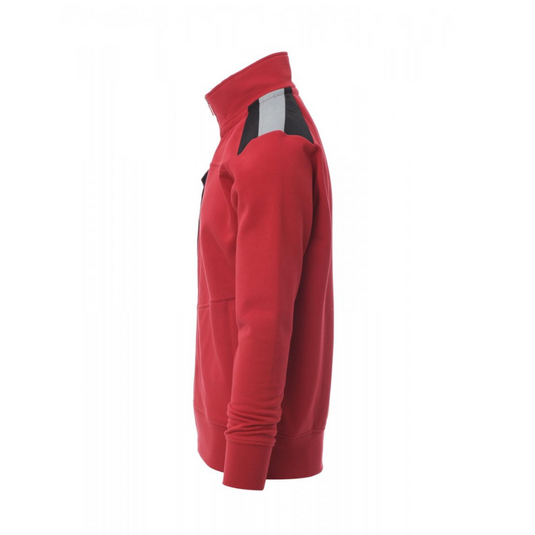 Felpa Uomo TAGLIA-L da Lavoro con Zip Payper Work 2.0 Bicolore Rosso Outlet
